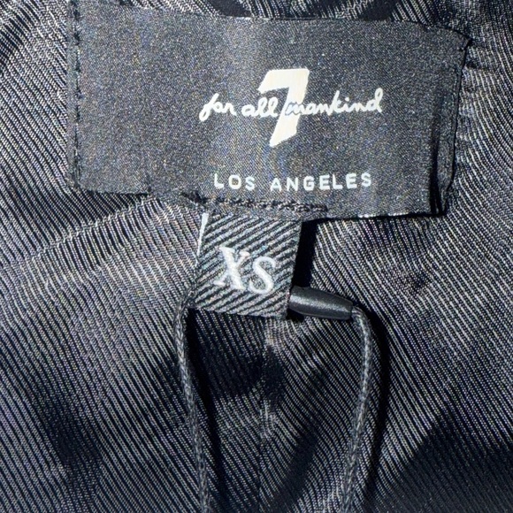 7 For All Man Kind Genuine Black Lamb Bomber Jacket w/removable fur collar NWT - Picture 6 of 16